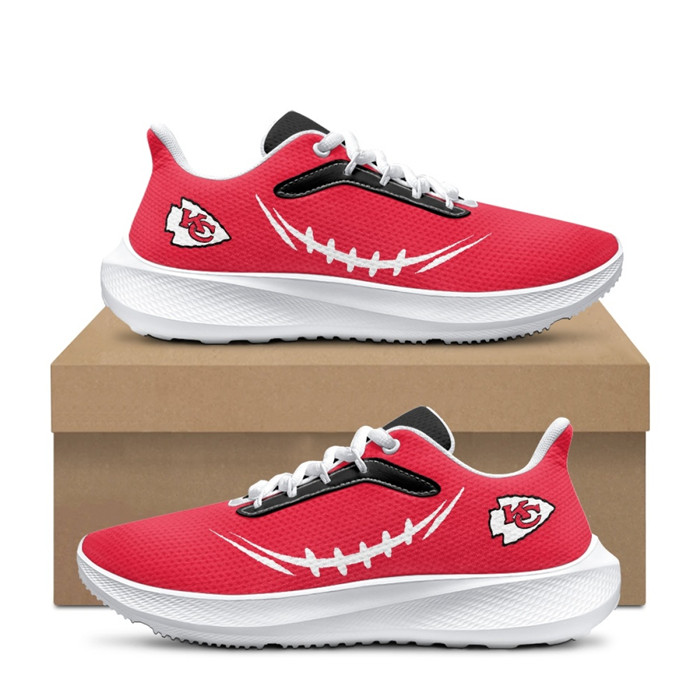 Women's Kansas City Chiefs Red Running Shoe 001